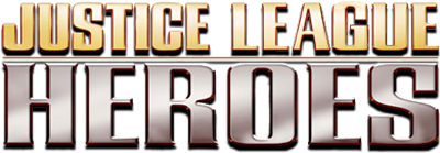 Justice League Heroes logo for PSP